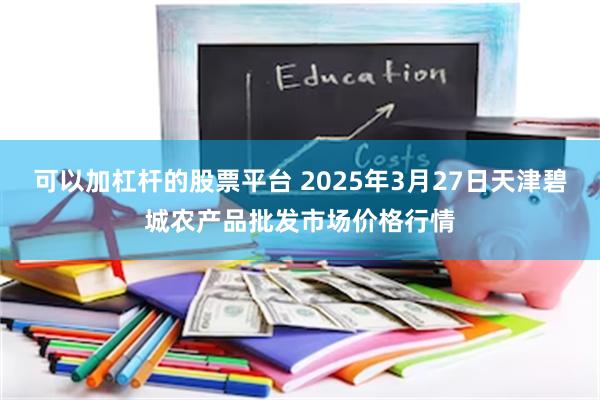 可以加杠杆的股票平台 2025年3月27日天津碧城农产品批发市场价格行情