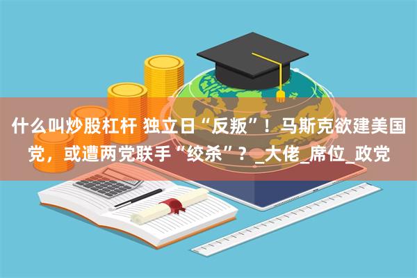 什么叫炒股杠杆 独立日“反叛”!马斯克欲建美国党,或遭两党联手“绞杀”?_大佬_席位_政党