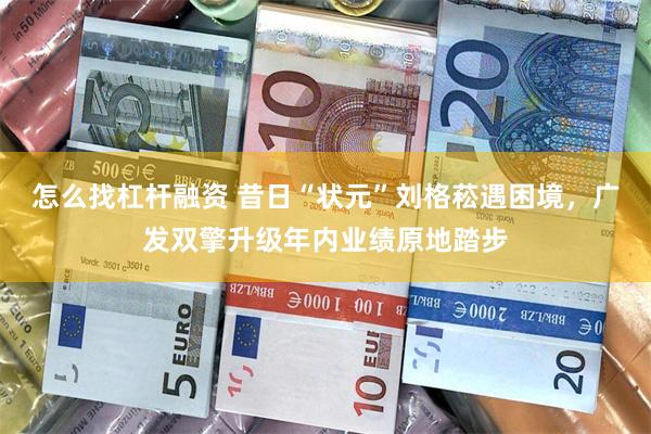 怎么找杠杆融资 昔日“状元”刘格菘遇困境,广发双擎升级年内业绩原地踏步